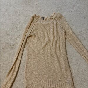 Charlotte Russe Tan Crew Neck Sweater